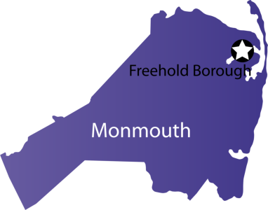 New Jersey, Monmouth map